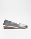 Basic Folia Silver Leather Espadrille