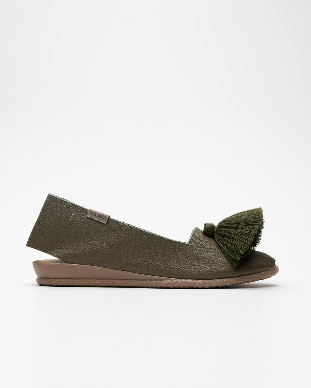 Green Leather Espadrille