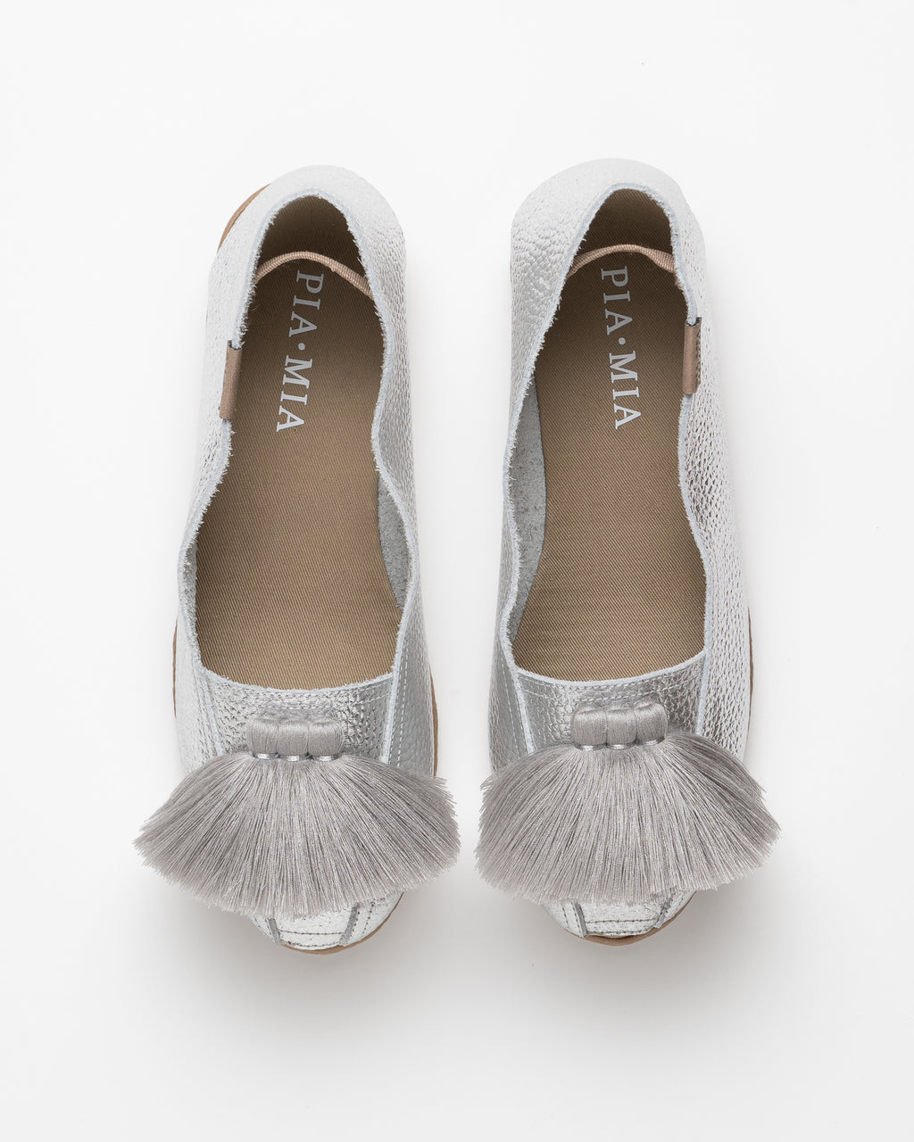 Folia Silver Leather Espadrille