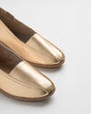 Basic Folia Gold Leather Espadrille