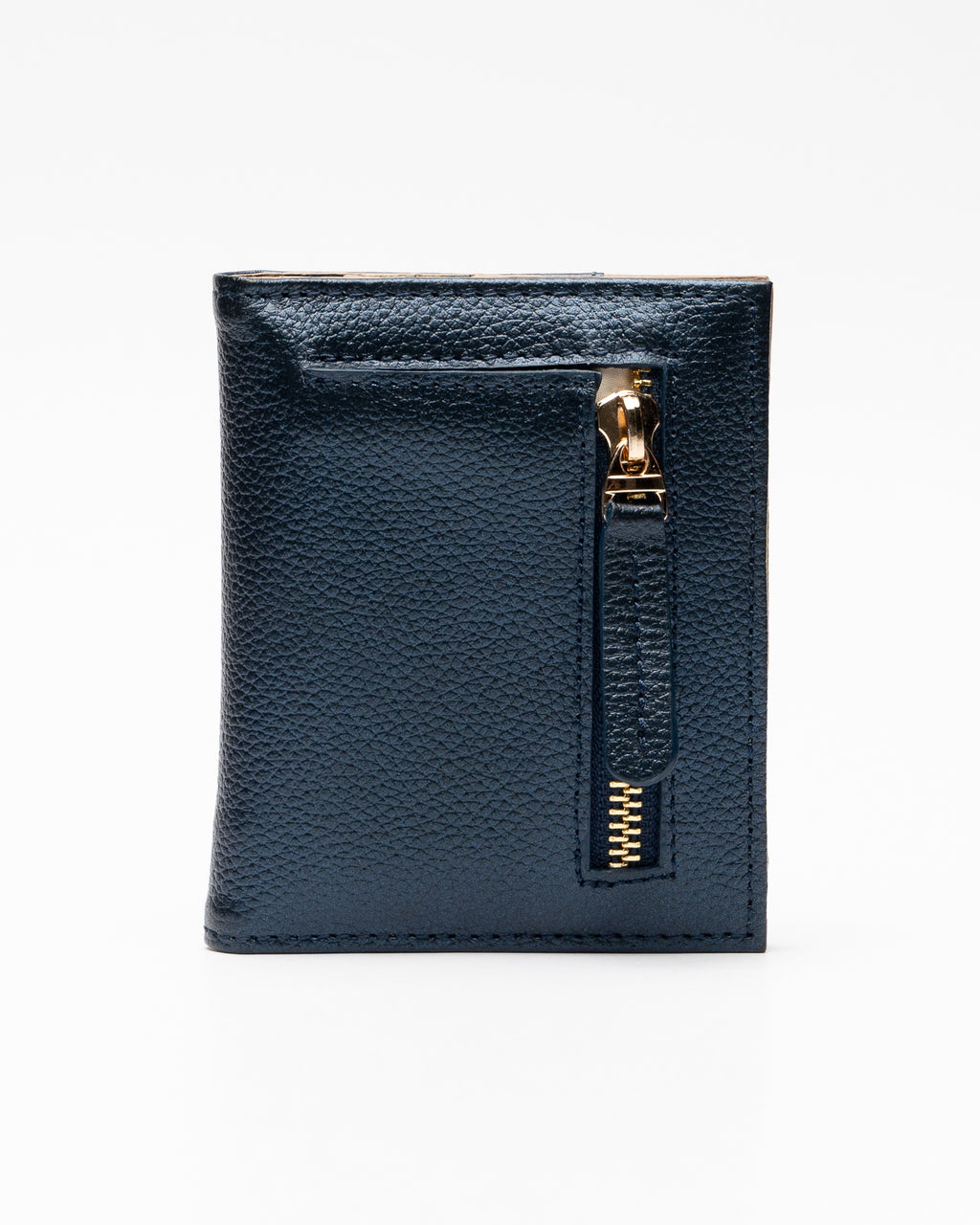 Metalic Blue Antigua Clasp Wallet